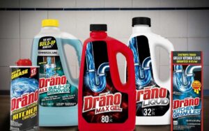 Image of different containers of Drano products