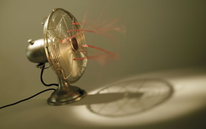 Photo of an electric fan